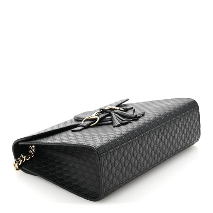Gucci Microguccissima Medium Emily Chain Shoulder Bag Black 4 of 11