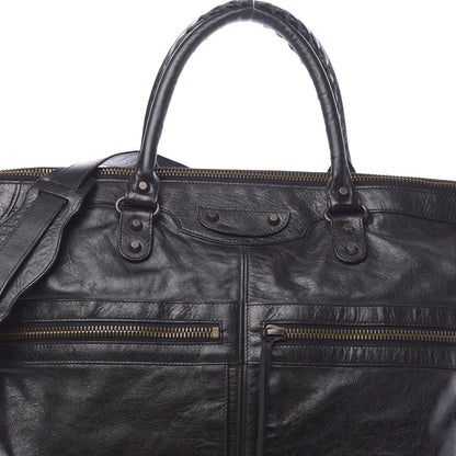 Balenciaga Agneau Classic Hardware Square Tote Black 8 of 10