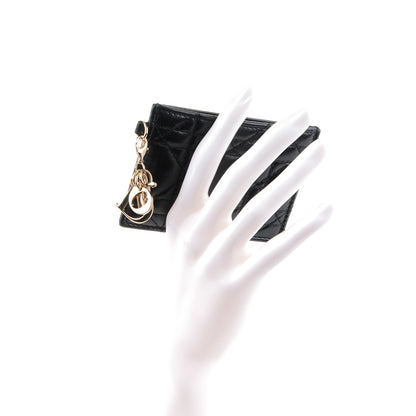 Christian Dior Lambskin Cannage Lady Dior Card Holder Black 2 of 7