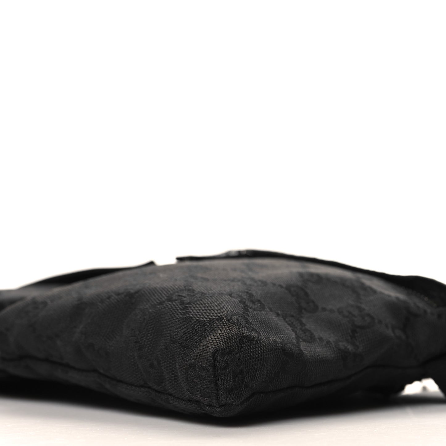 GG Monogram Double Pocket Belt Bag Black