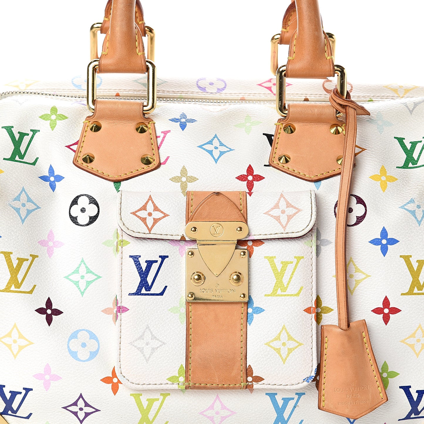 Monogram Multicolor Speedy 30 White