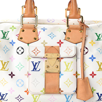 Louis Vuitton Monogram Multicolor Speedy 30 White 5 of 8