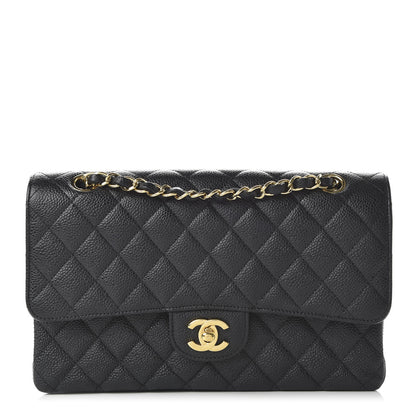 Chanel Caviar Quilted Medium Double Flap Black 1 of 11