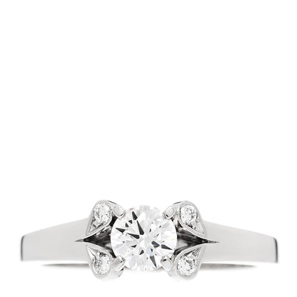 Cartier Platinum Diamond .26ct Ballerine Solitaire Engagement Ring 45 3.25 1 of 8