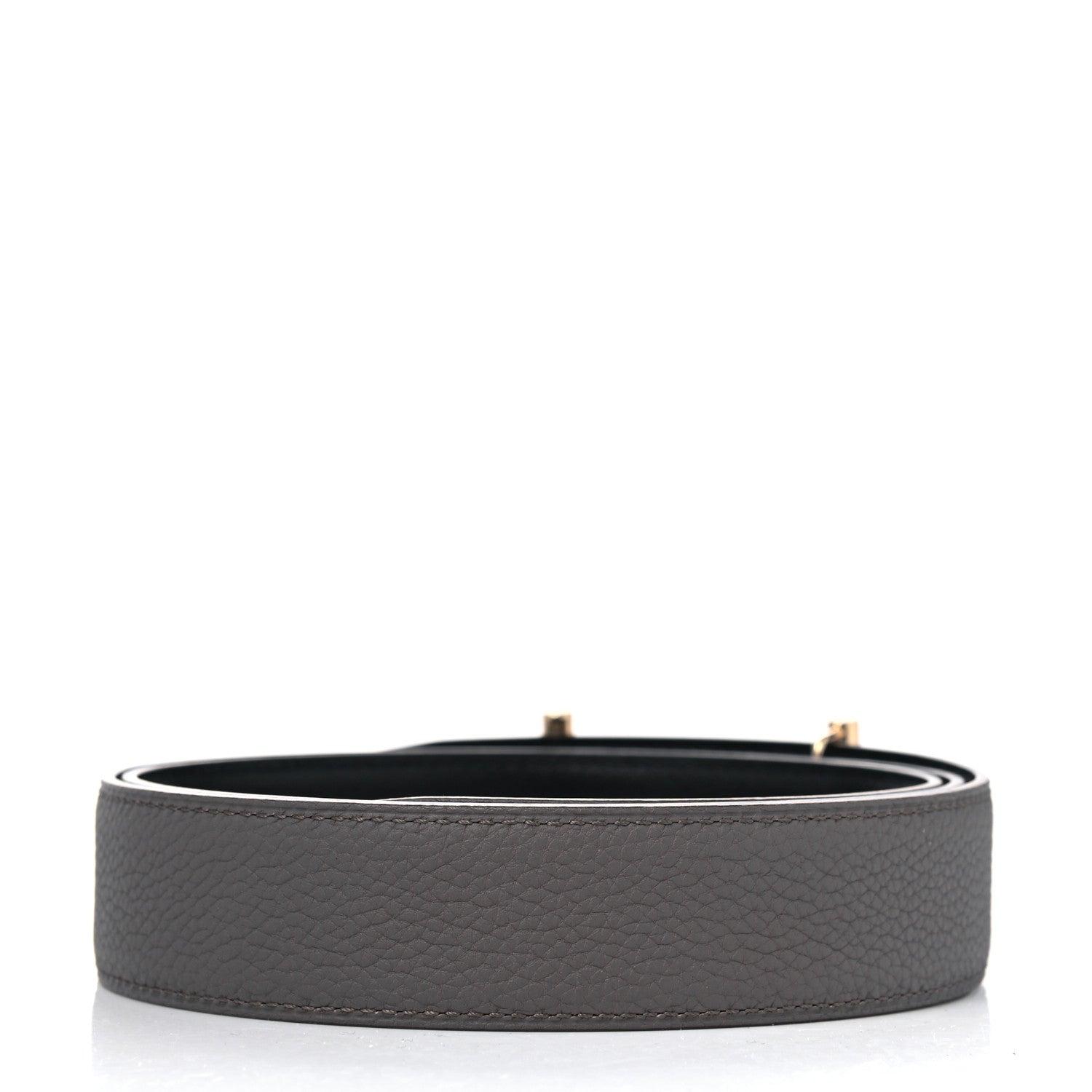 Hermes Togo 32mm H d'Ancre Belt 100 40 Etain Black 2 of 5