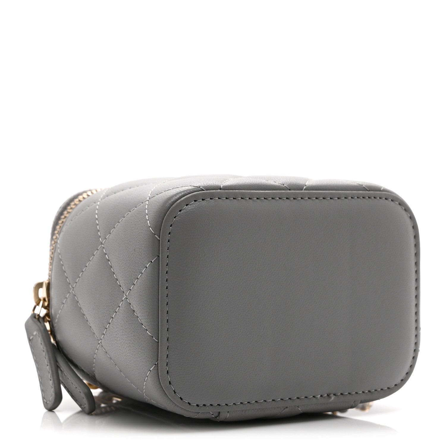Chanel Lambskin Quilted Pearl Crush Mini Vanity Case With Chain Light Purple 4 of 10