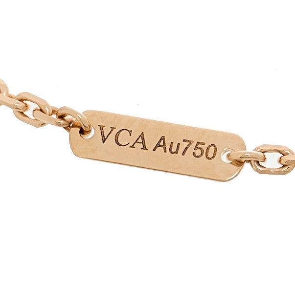 Van Cleef & Arpels 18K Rose Gold Carnelian Onyx Lucky Spring Open Wing Lady Bug Bracelet 2 of 5