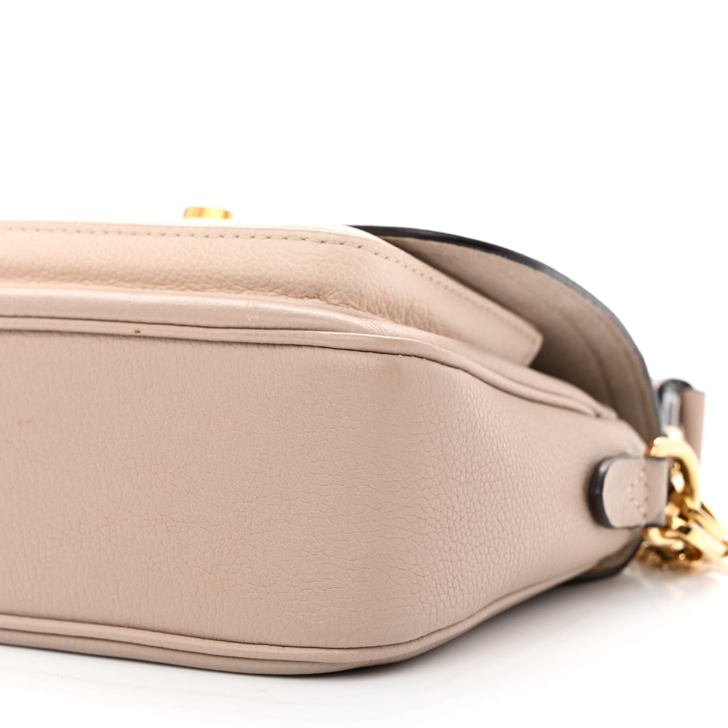 Grained Calfskin Lockme Tender Greige