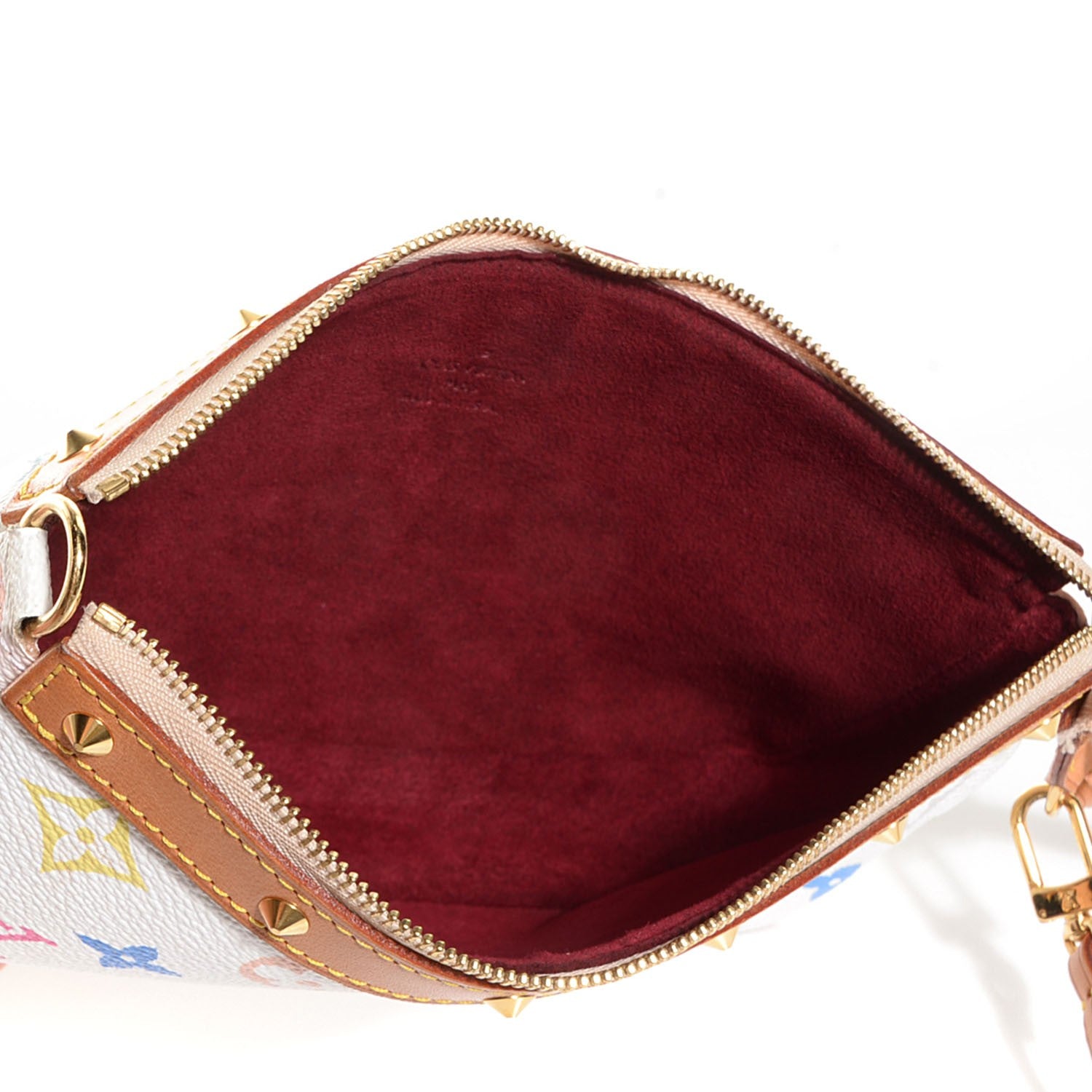 Louis Vuitton Monogram Multicolor Pochette Accessories White 8 of 10