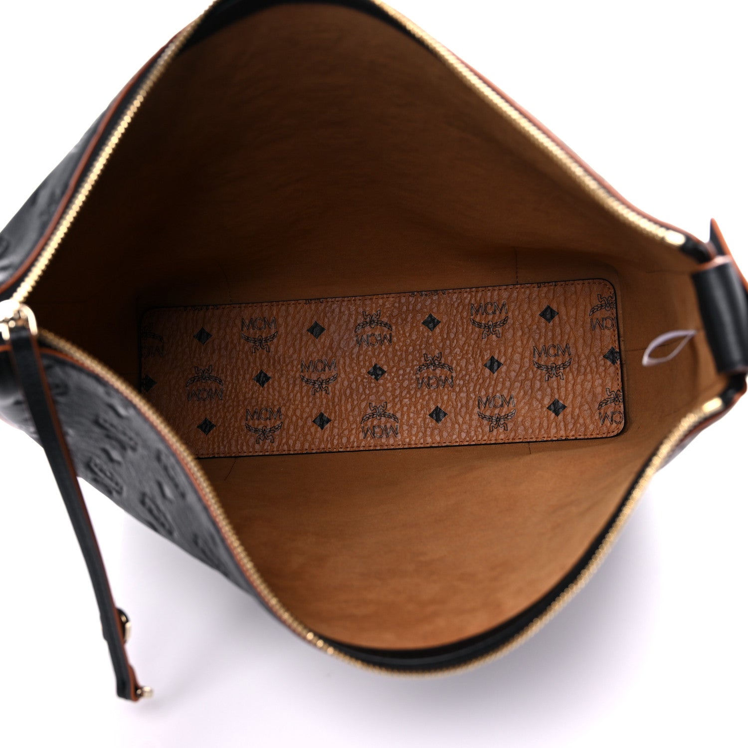 MCM Calfskin Ottomar Monogram Large Klara Hobo Black 5 of 10
