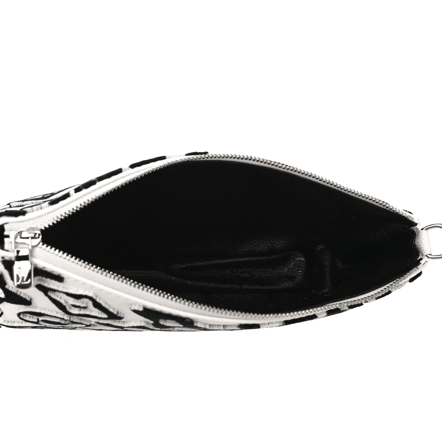 Louis Vuitton X UF Tufted Monogram Pochette Accessories White Black 5 of 9