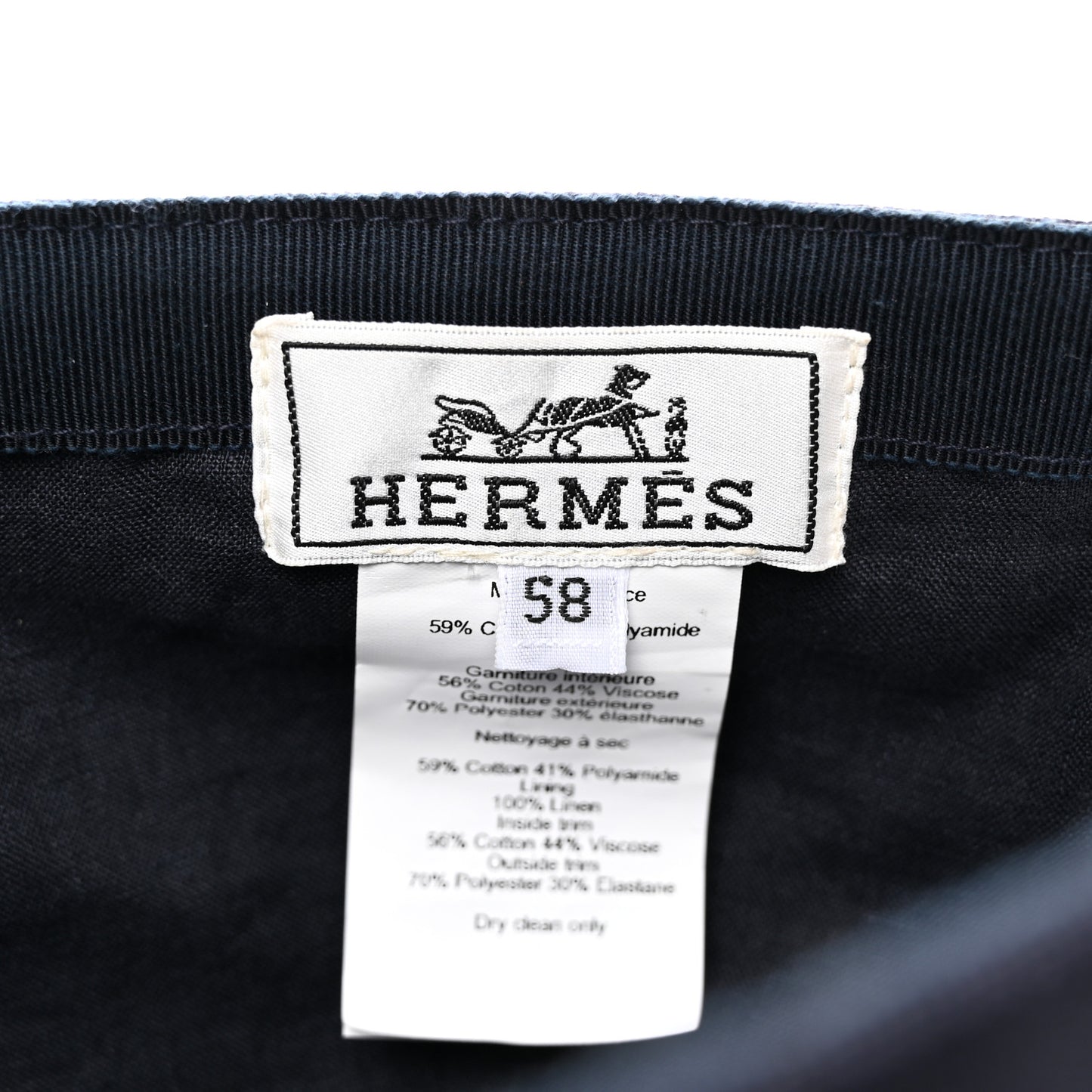 Gabardine Cotton Riley Sport Cap 58 Marine