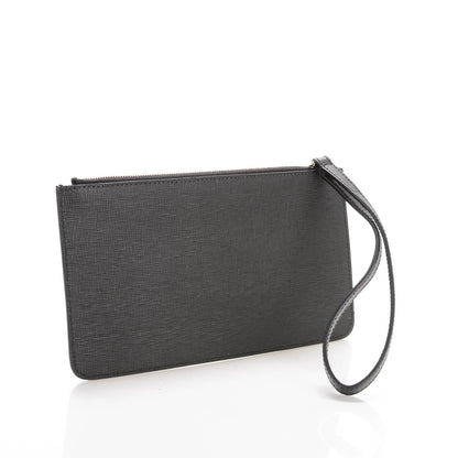 Fendi Vitello Elite Mink Fur Studded Karlito Zip Pouch Black 3 of 7