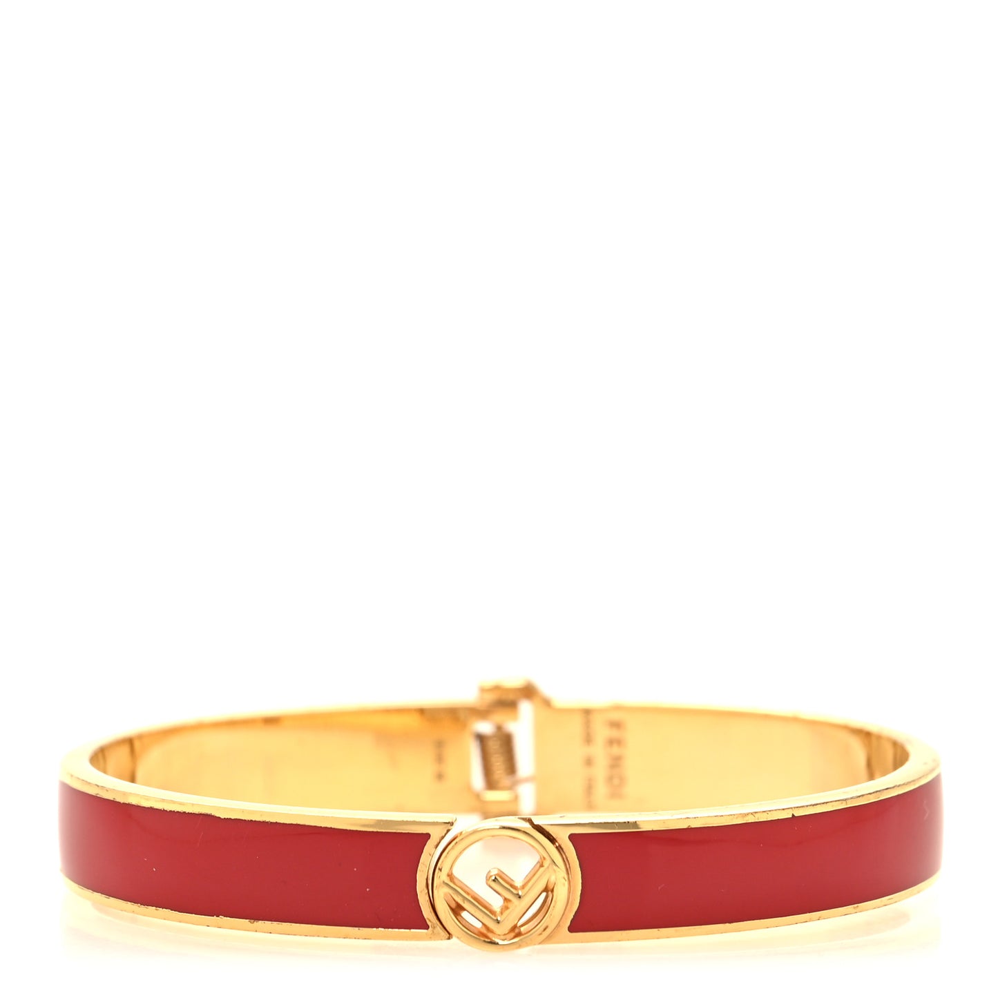 Enamel Metal F Is Fendi Bracelet M Red Gold