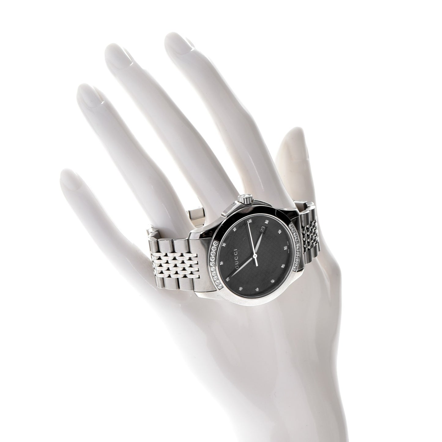 Stainless Steel Diamond 38mm G-Timeless Quartz Watch Black