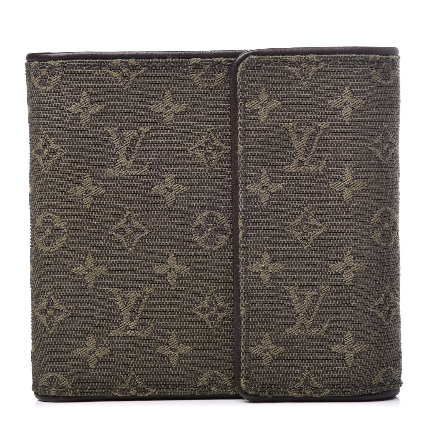 Mini Monogram Compact Wallet Kaki