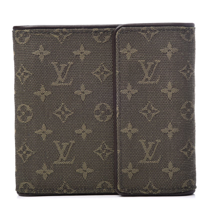 Louis Vuitton Mini Monogram Compact Wallet Kaki 1 of 6