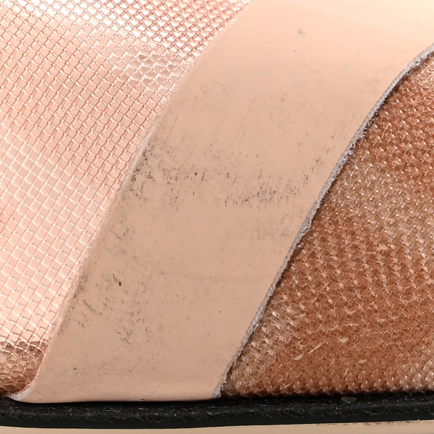 Technical Mesh FF Colibri 85mm Slingback Pumps 39.5 Rose Nudo