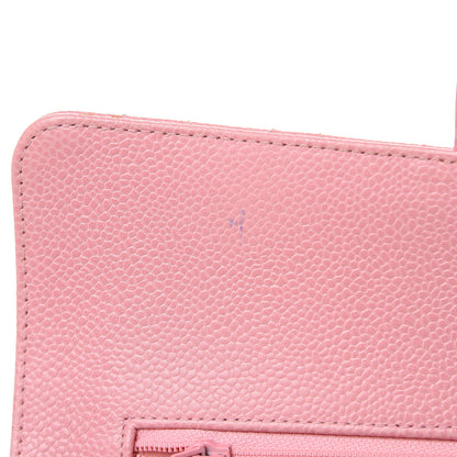 Chanel Caviar Quilted Medium Double Flap Pink 14 of 16