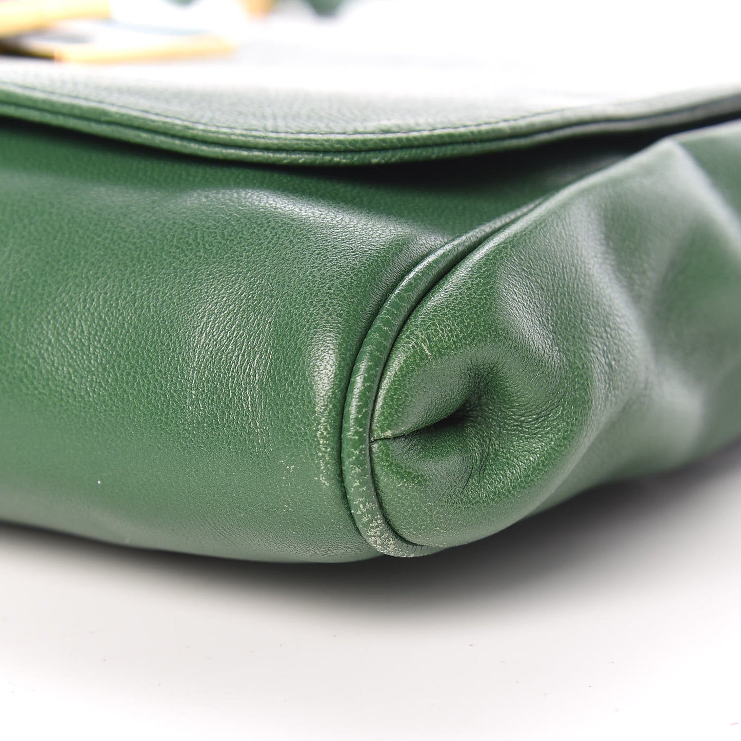 Nappa Flap Bag Green