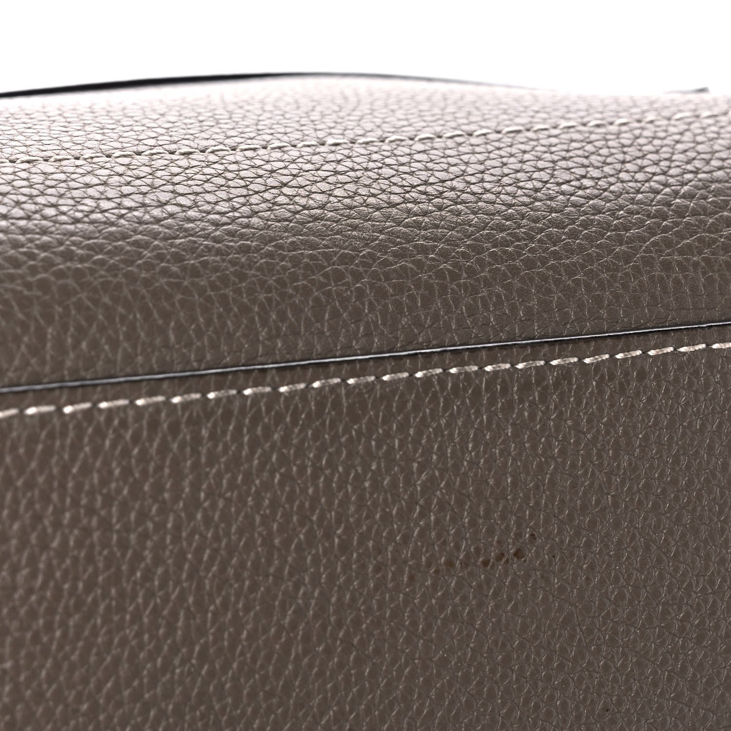 Celine Drummed Calfskin Mini Luggage Souris 15 of 17