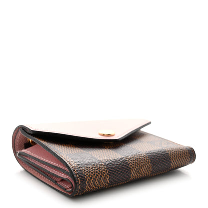Louis Vuitton Damier Ebene Zoe Wallet Rose Ballerine 4 of 9