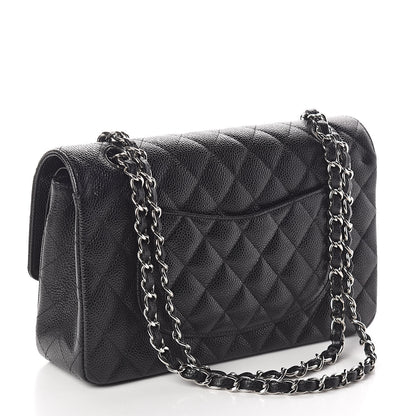 Chanel Caviar Quilted Medium Double Flap Black 3 of 11