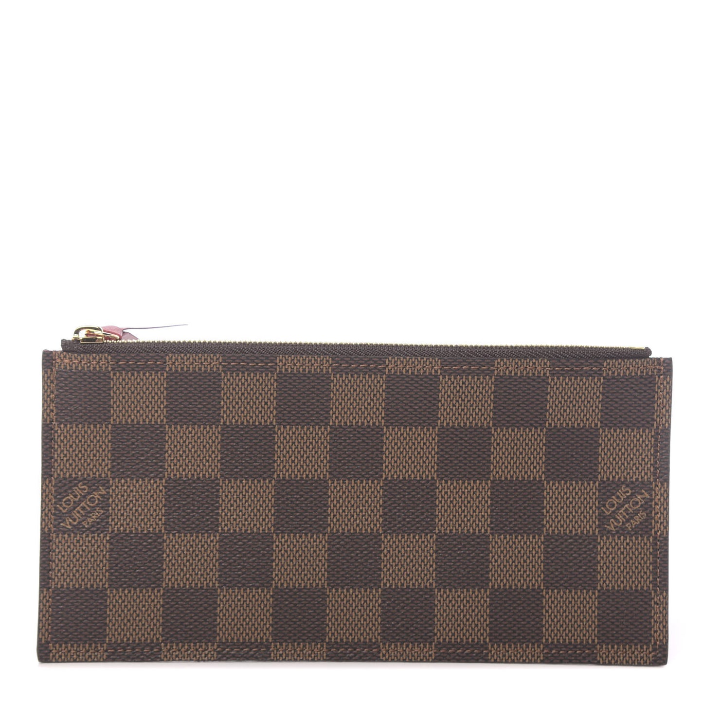 Damier Ebene Felicie Chain Wallet Zippered Insert