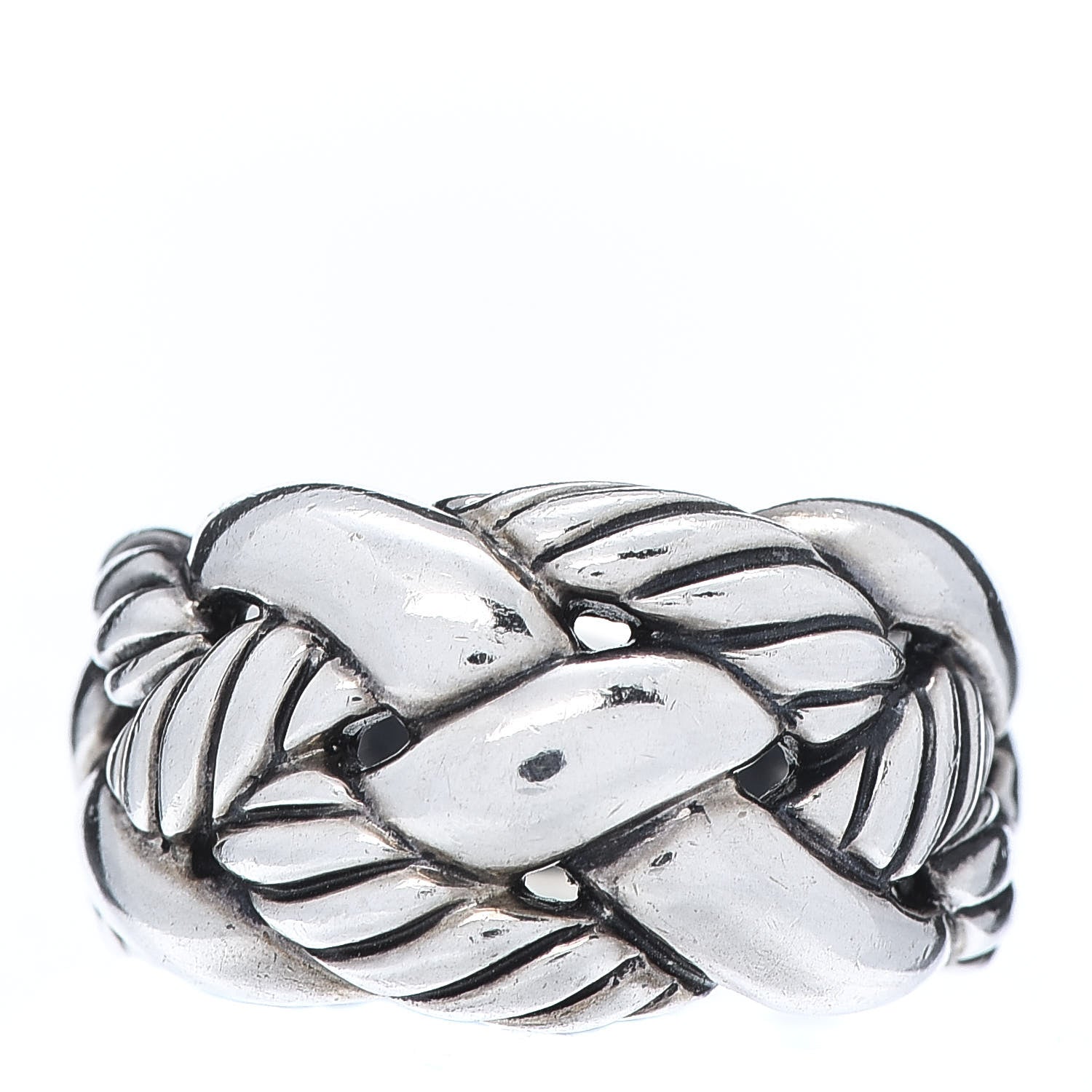 David Yurman Sterling Silver Woven Cable Ring 54 7 1 of 7