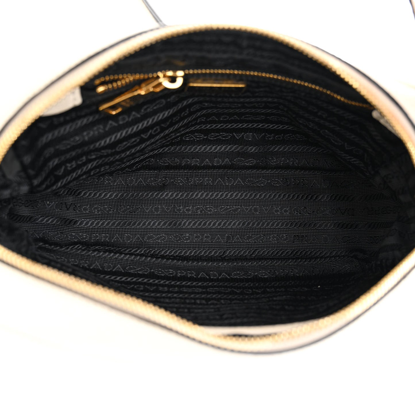 Vitello Daino Camera Crossbody Bianco