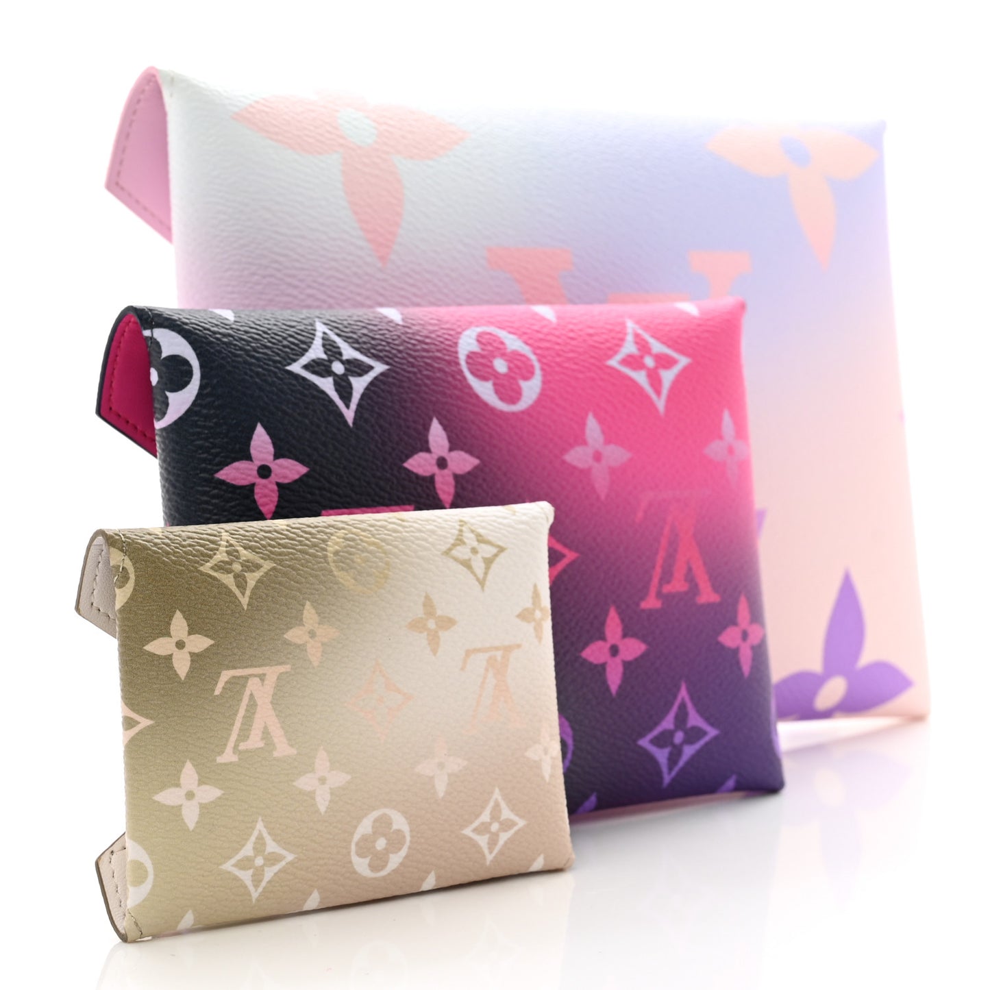 Monogram Giant Spring in the City Kirigami Pochette Set Sunrise Pastel Midnight Fuchsia Sunset Kaki