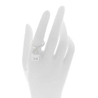 Hermes Sterling Silver Constance Amulettes Ring 56 7.5 2 of 5