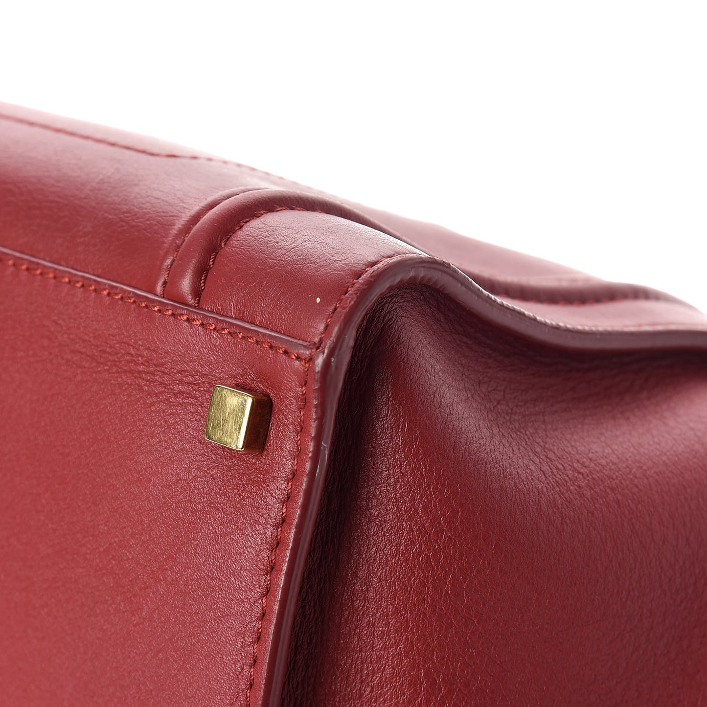 Supple Calfskin Medium Phantom Luggage Red
