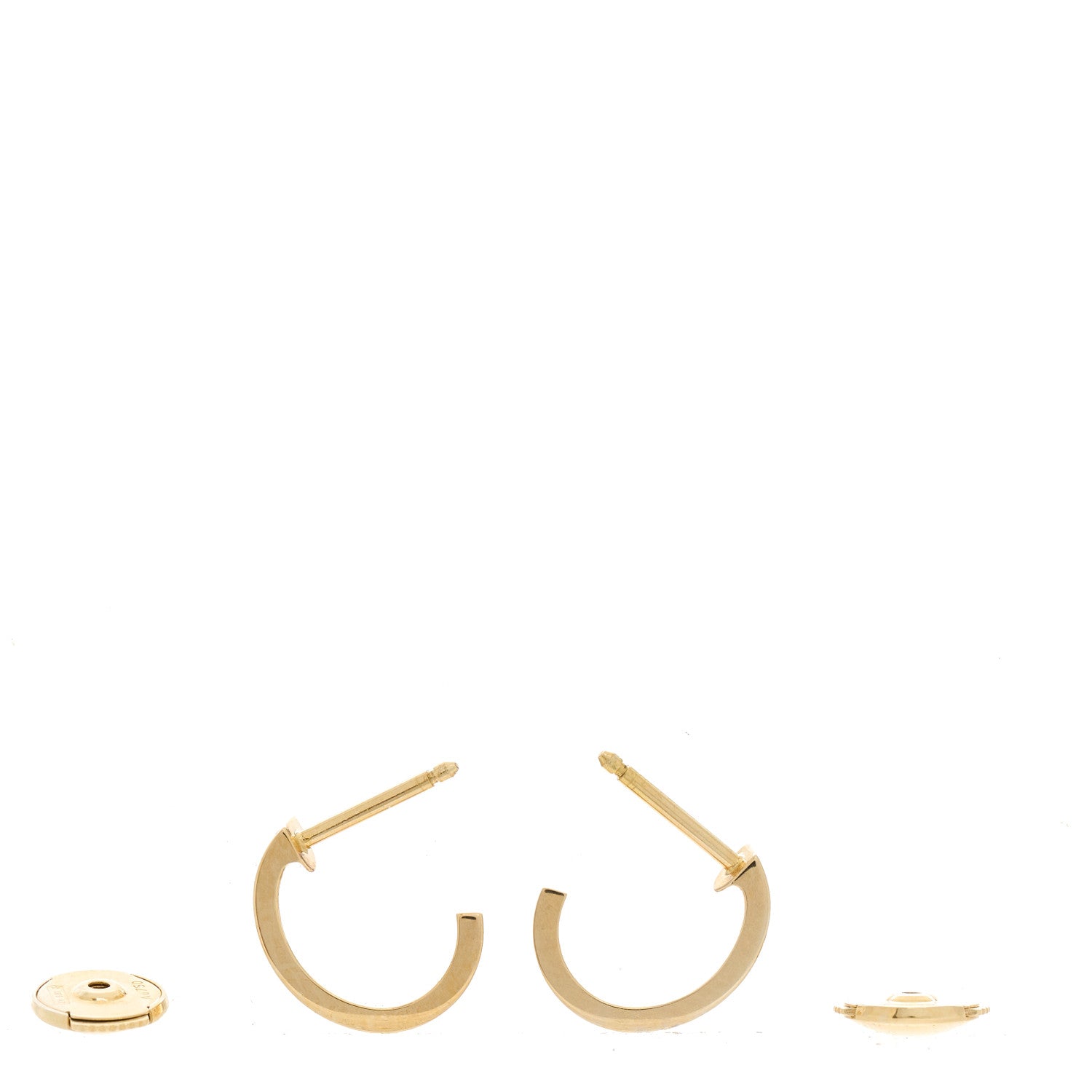 Cartier 18K Yellow Gold Small LOVE Hoop Earrings 3 of 6