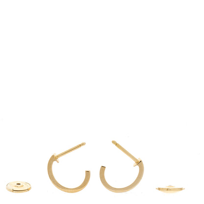 Cartier 18K Yellow Gold Small LOVE Hoop Earrings 3 of 6