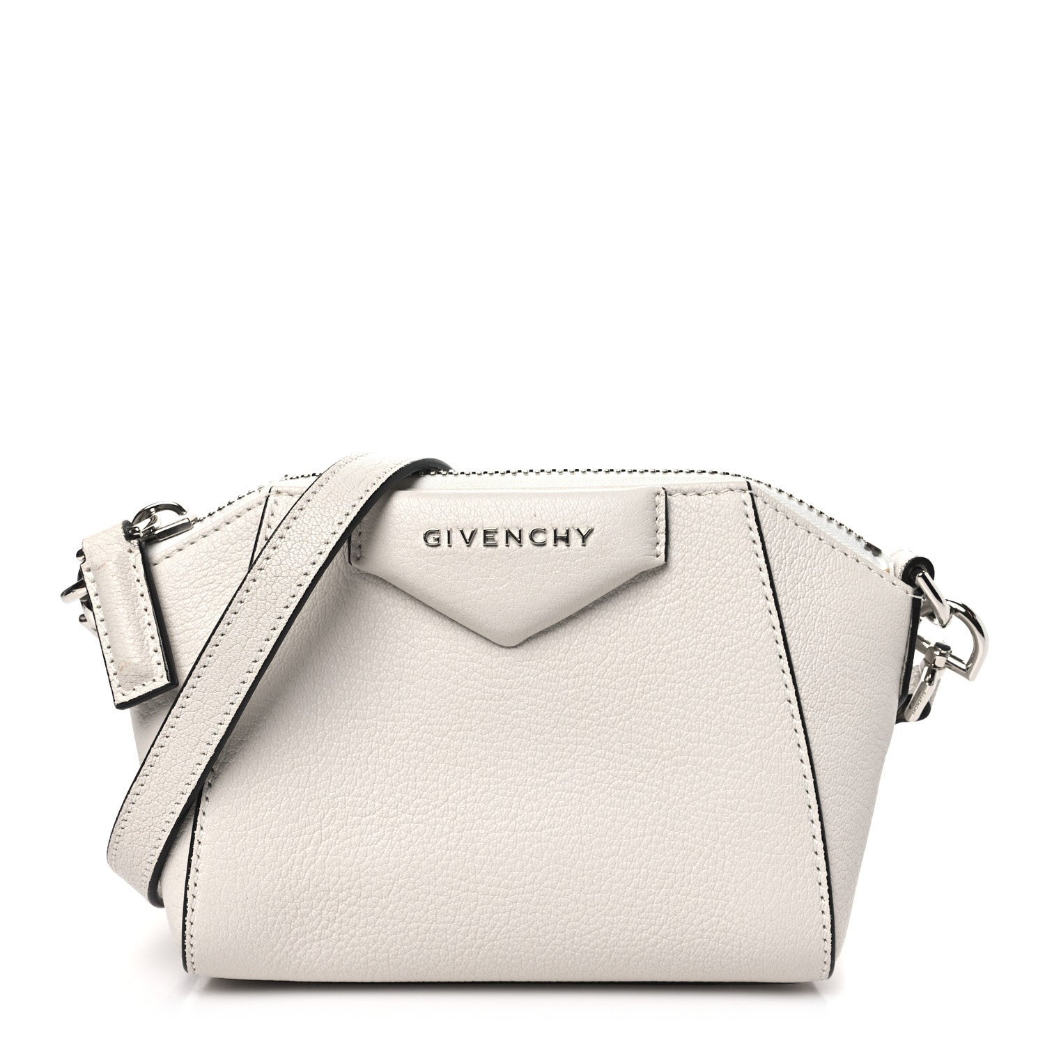 Givenchy Sugar Goatskin Nano Antigona White 1 of 12