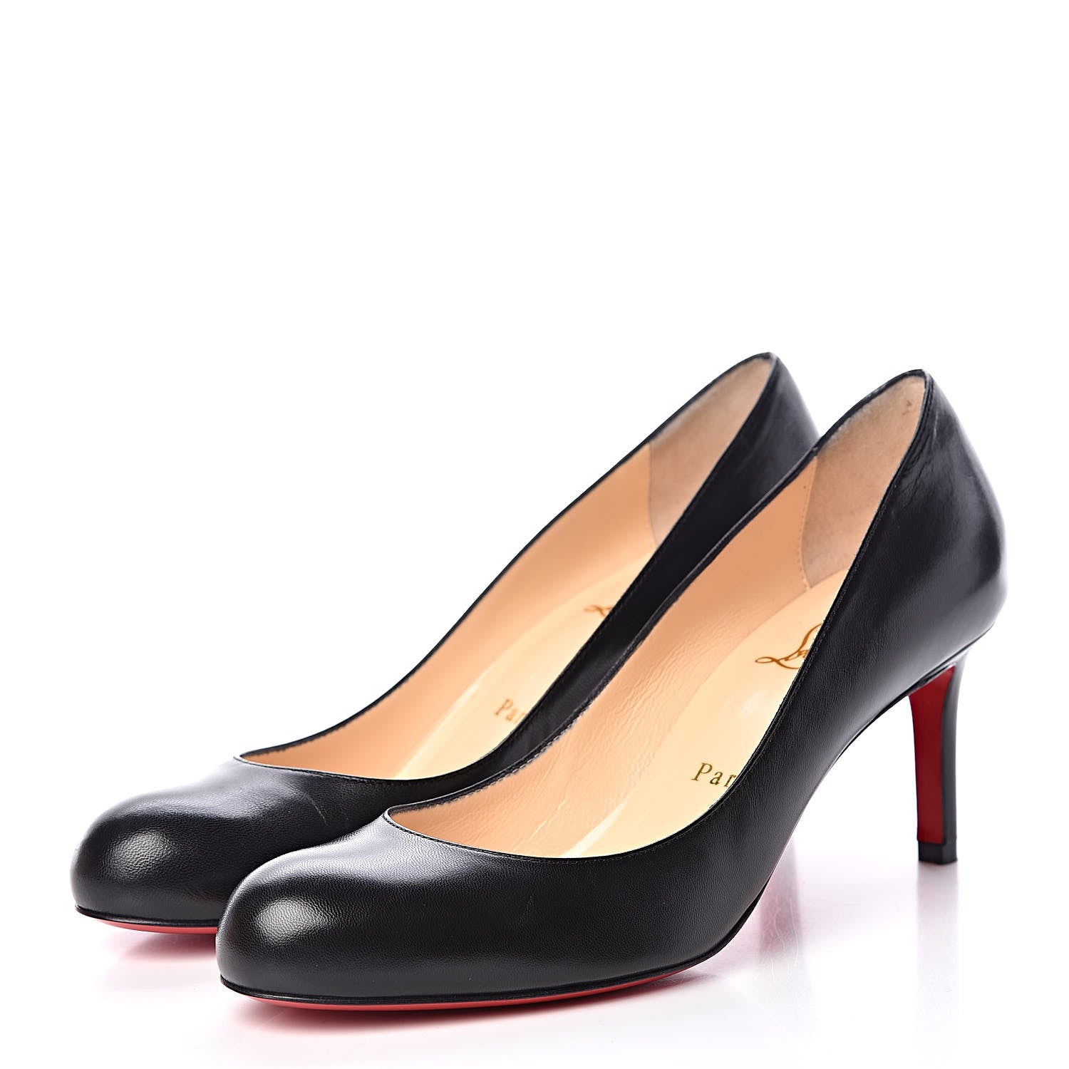 Christian Louboutin Kid Simple 70 Pumps 37.5 Black 3 of 8