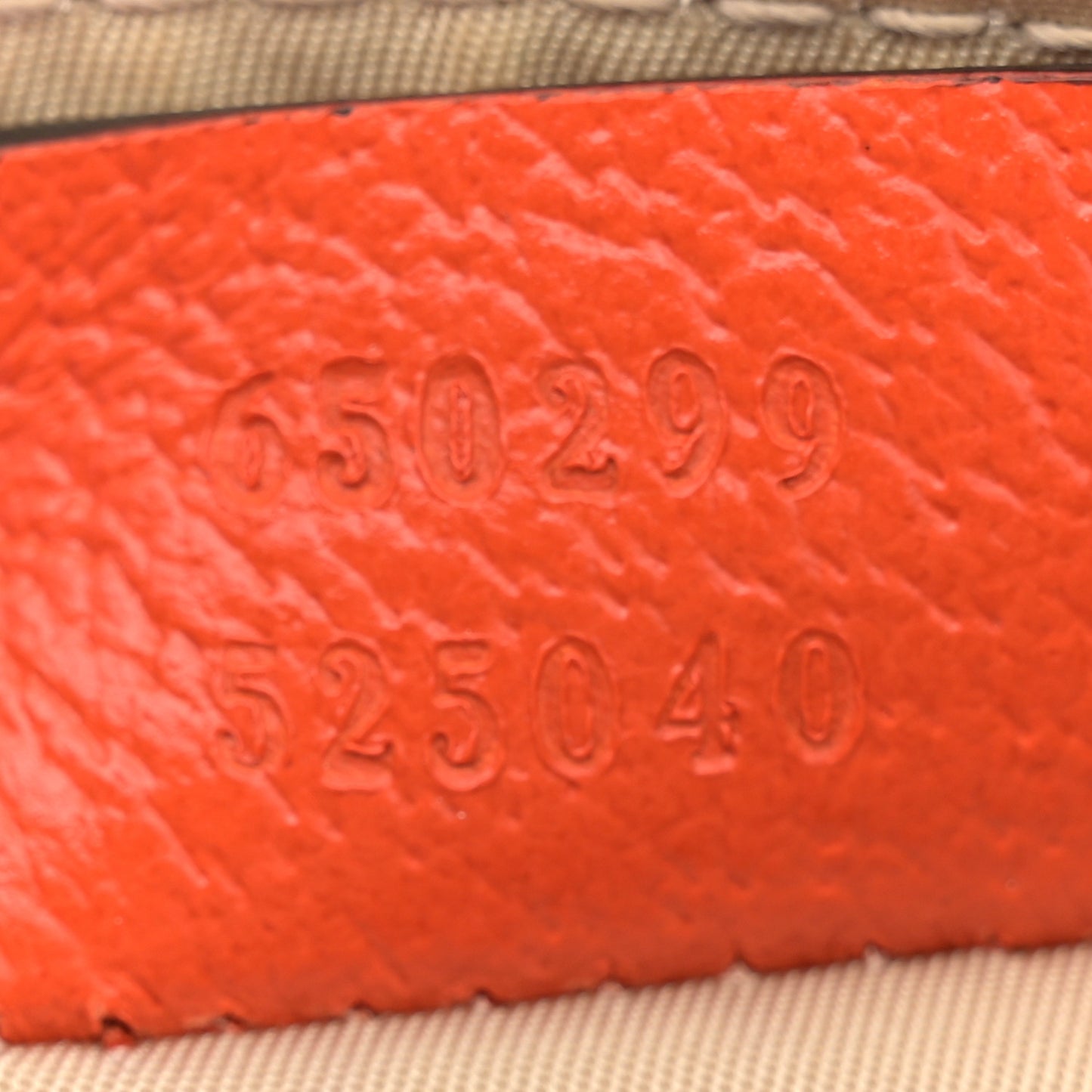 X THE NORTH FACE Monogram Textured Dollar Calfskin Embroidered Belt Bag Beige Ebony Mystic White Deep Orange