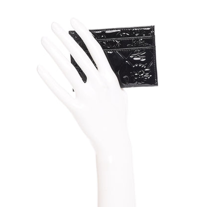Chanel Patent Calfskin Lucky Symbols Card Holder Case Black 2 of 8