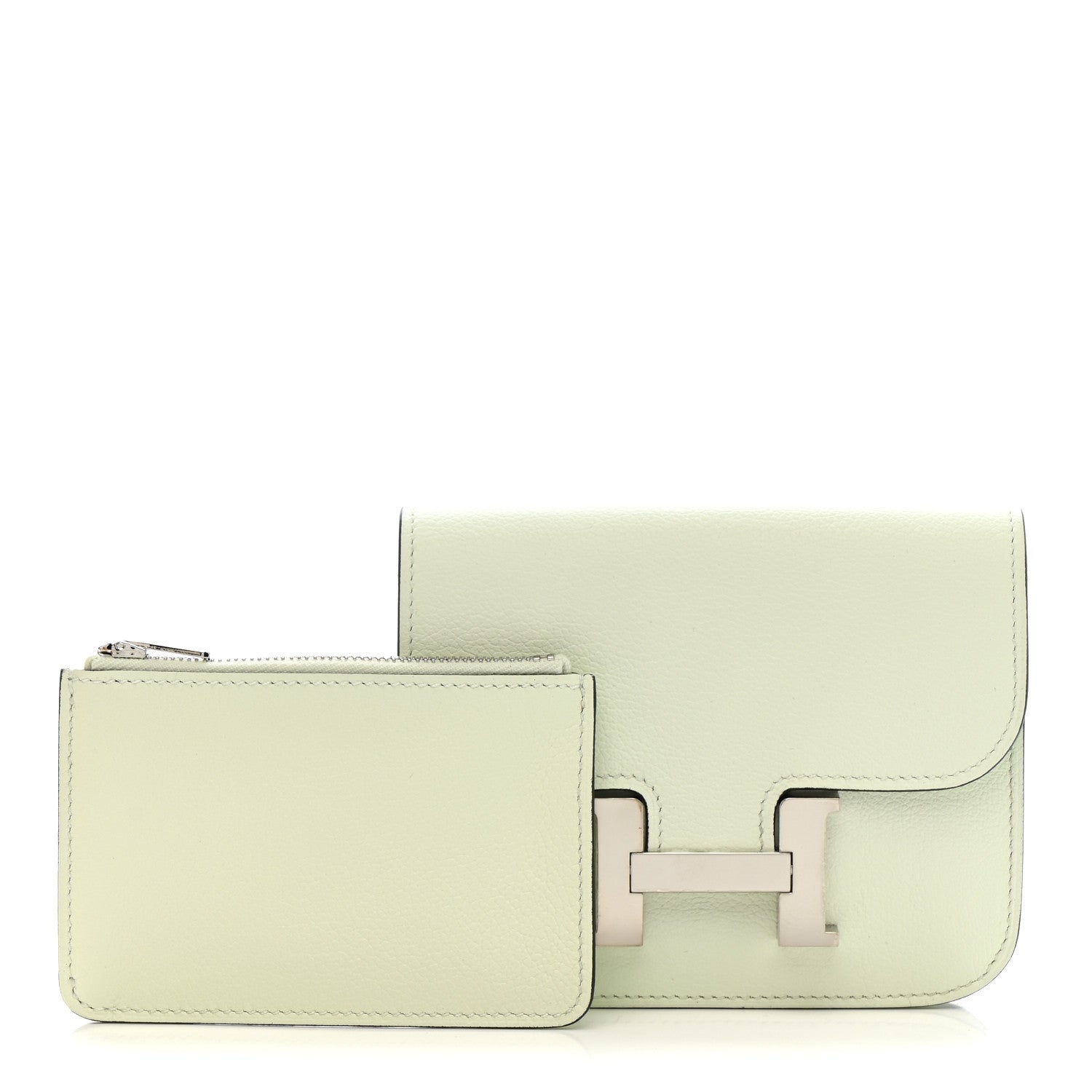 Hermes Evercolor Constance Slim Wallet Vert Fizz 3 of 10