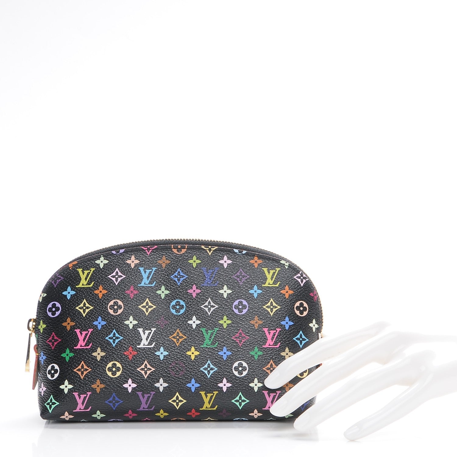 Louis Vuitton Monogram Multicolor Cosmetic Pouch Black Grenade 2 of 8