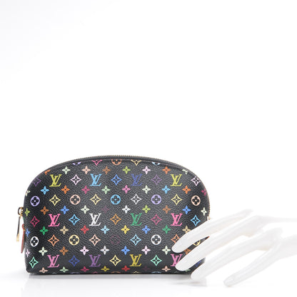 Louis Vuitton Monogram Multicolor Cosmetic Pouch Black Grenade 2 of 8