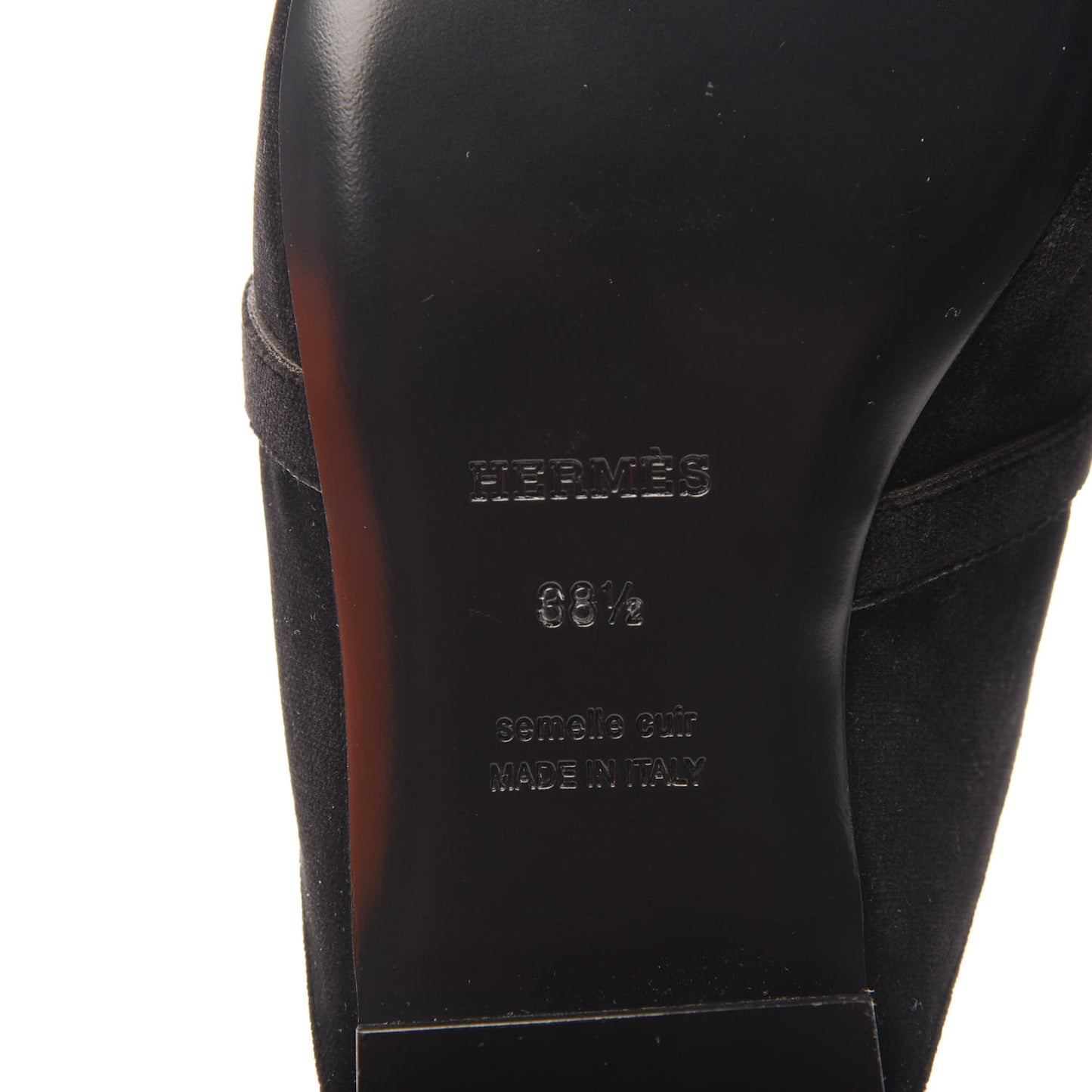 Velvet Goatskin Oz Mules 38.5 Black