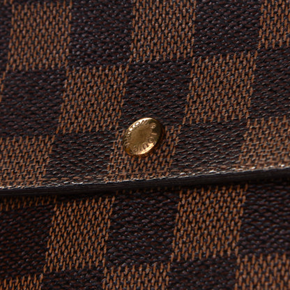 Louis Vuitton Damier Ebene Sarah Wallet 7 of 8
