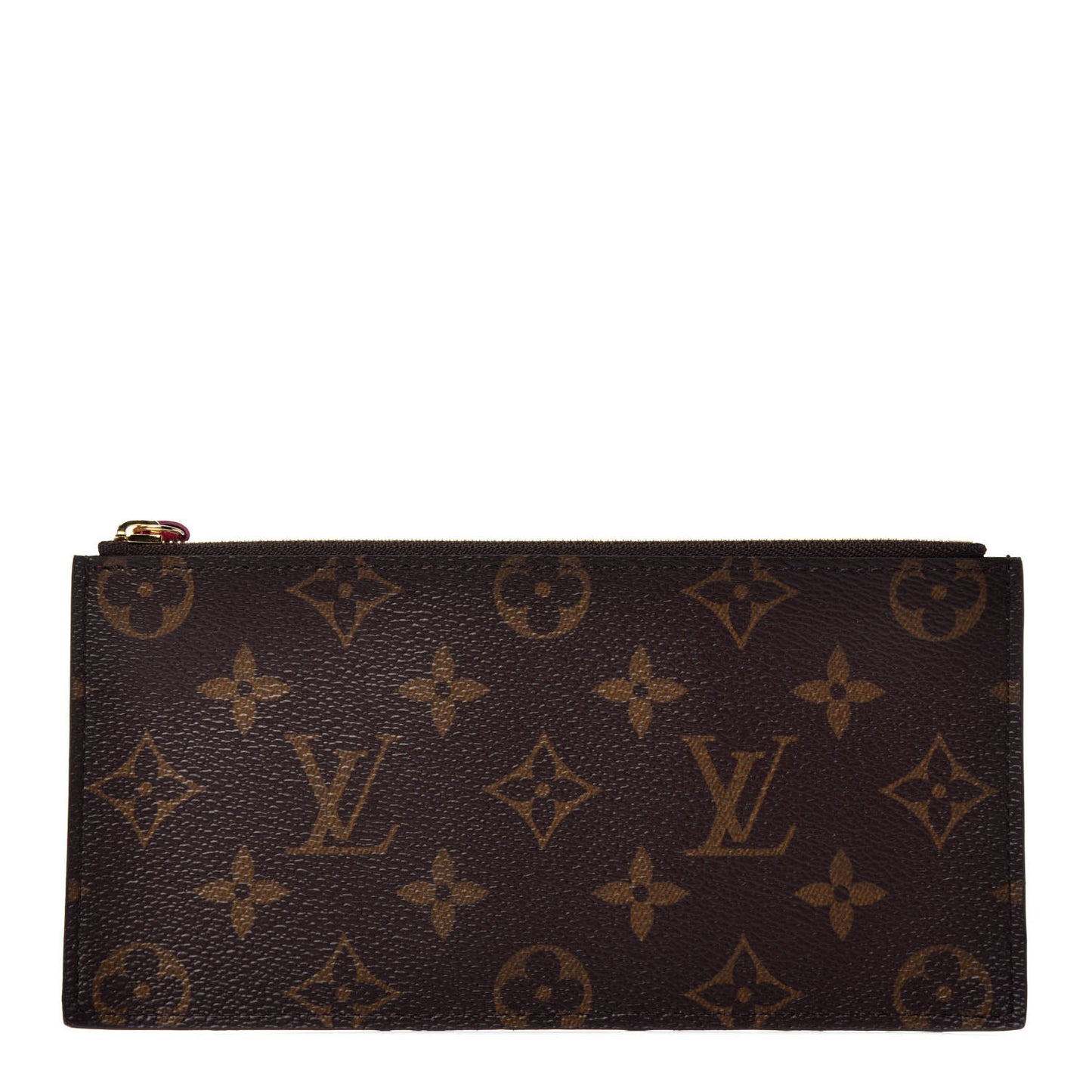 Monogram Felicie Chain Wallet Zippered Insert Fuchsia
