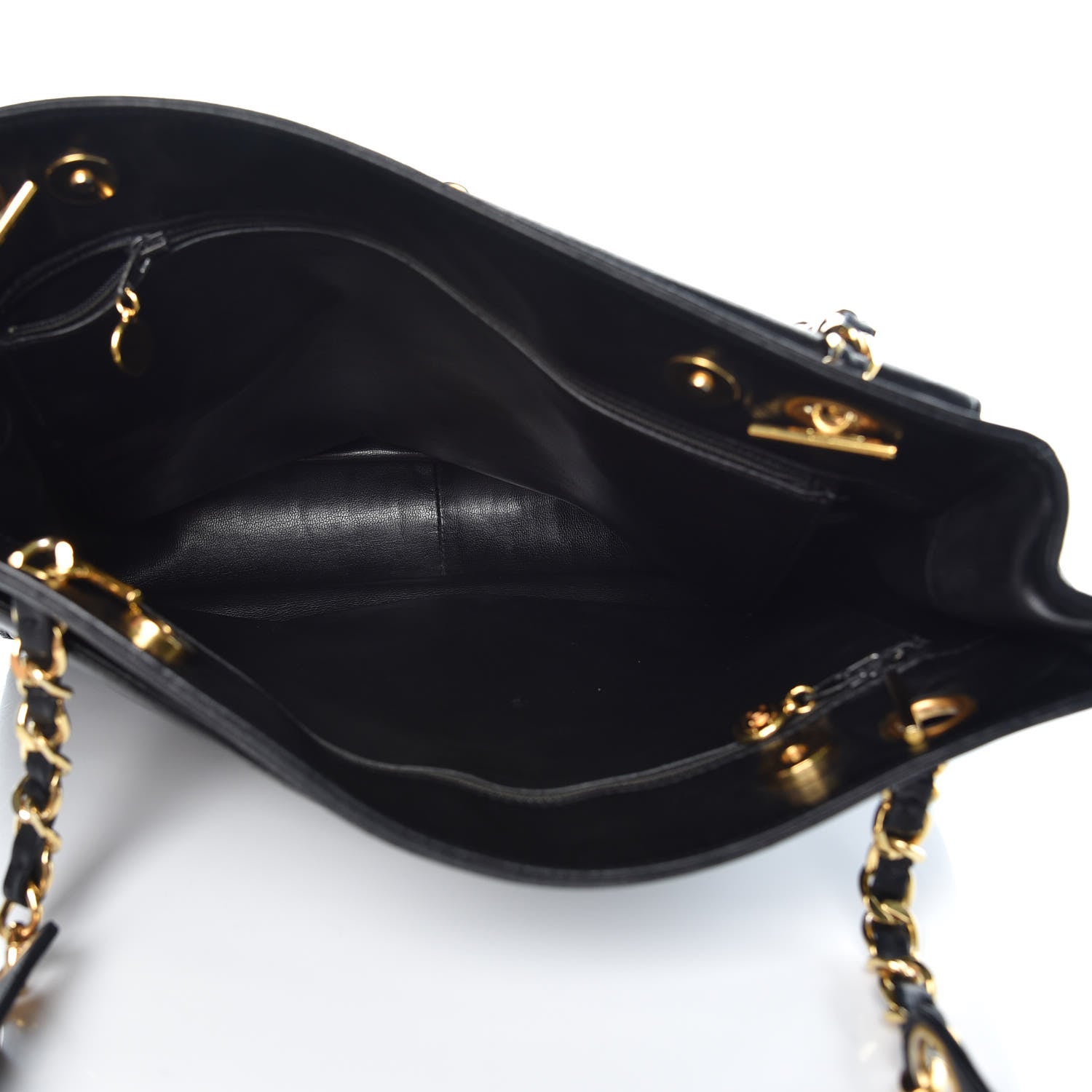 Chanel Lambskin CC Shoulder Bag Black 3 of 8