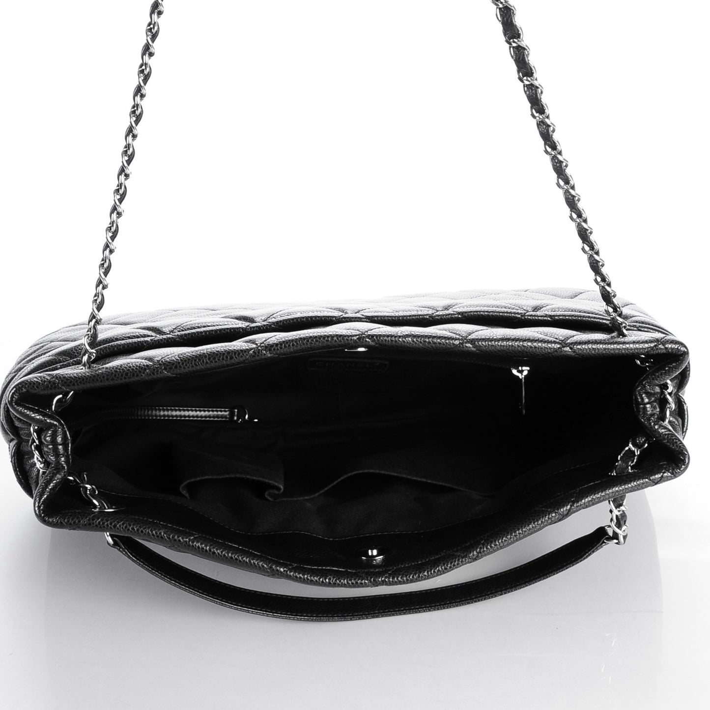 Caviar Quilted CC Timeless Soft Tote Black