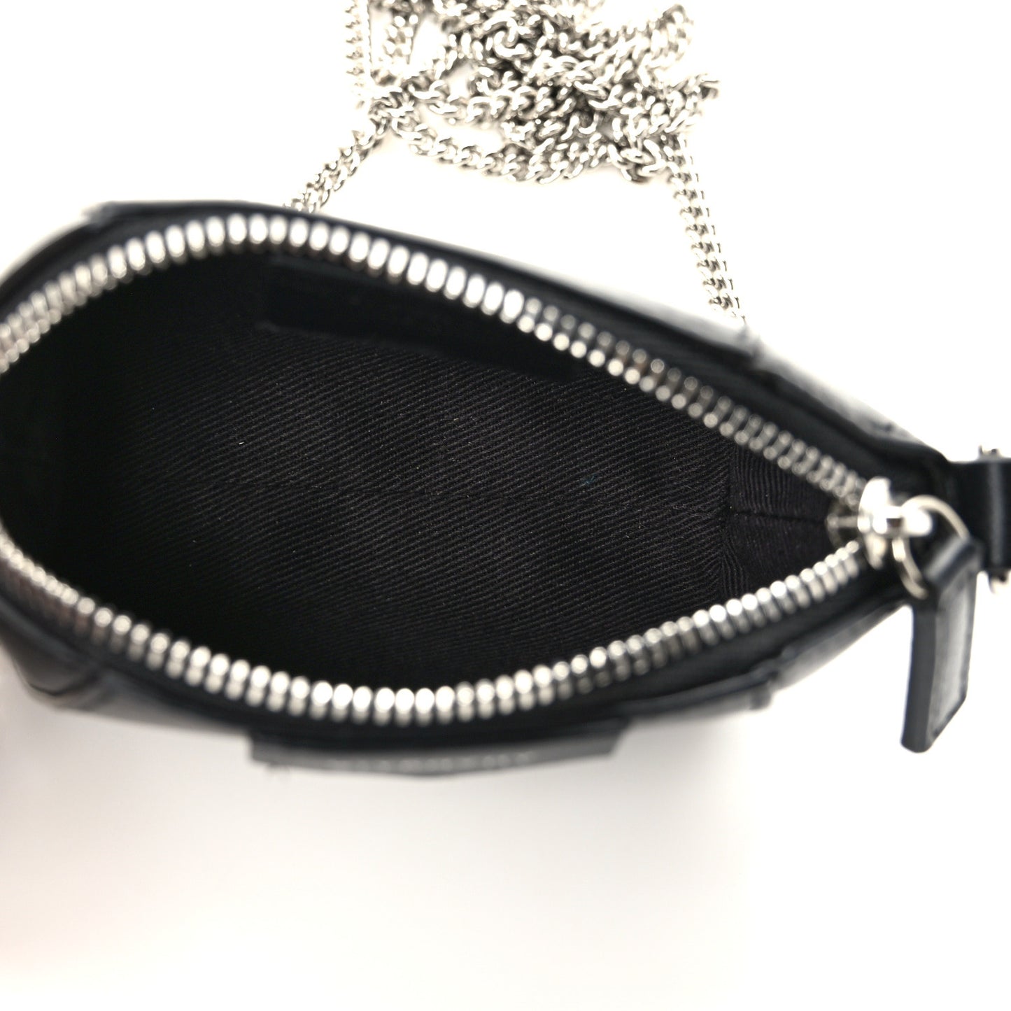 Lambskin Baby Antigona with Chain Black