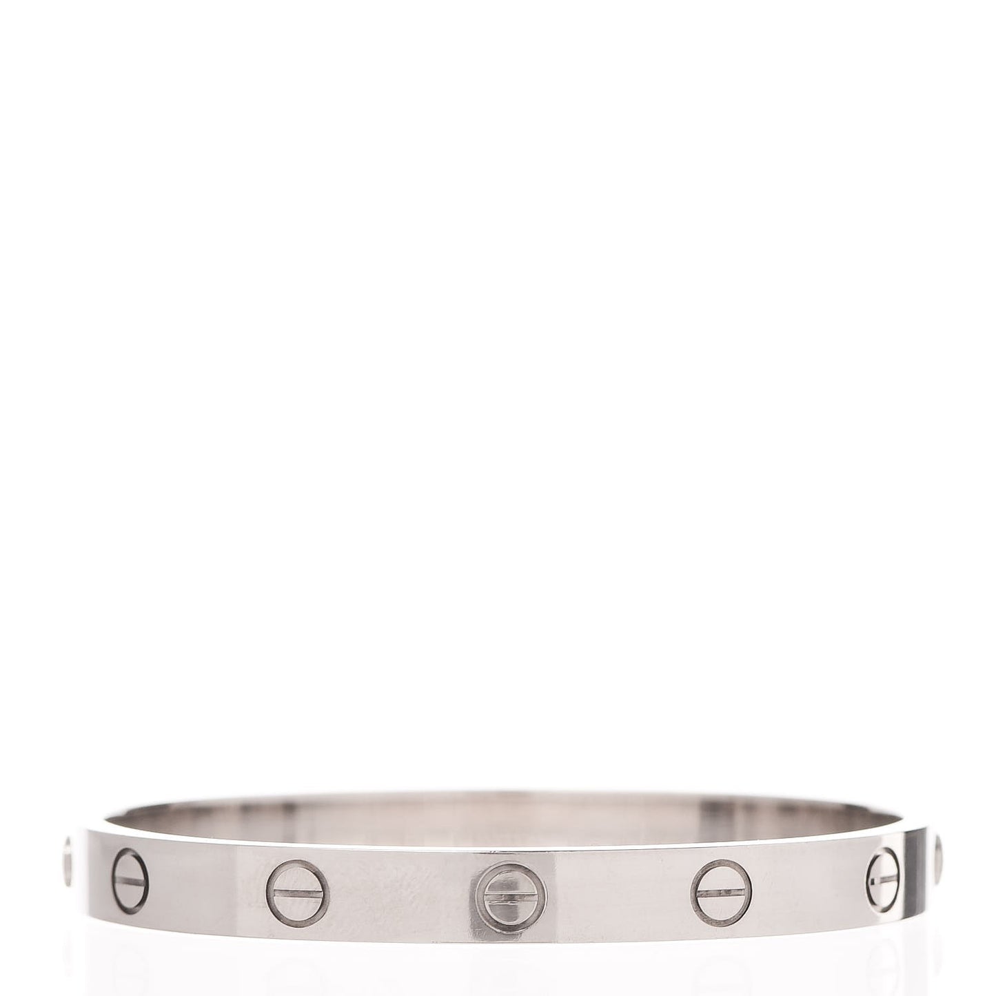 18K White Gold LOVE Bracelet 16