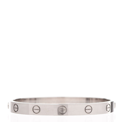 Cartier 18K White Gold LOVE Bracelet 16 3 of 6